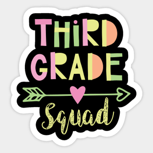 3rd Grade Squad Sticker
